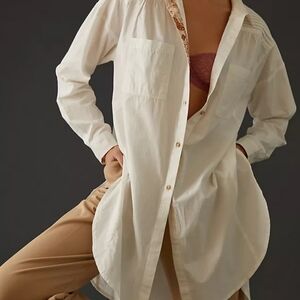 Anthropologie Picro Henley Long Shirt Sz S/M